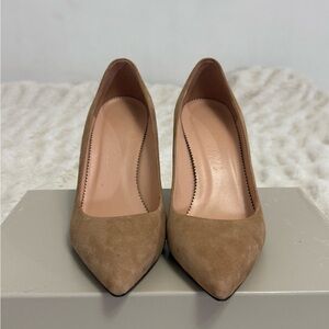 J. Crew Tan Suede Heels